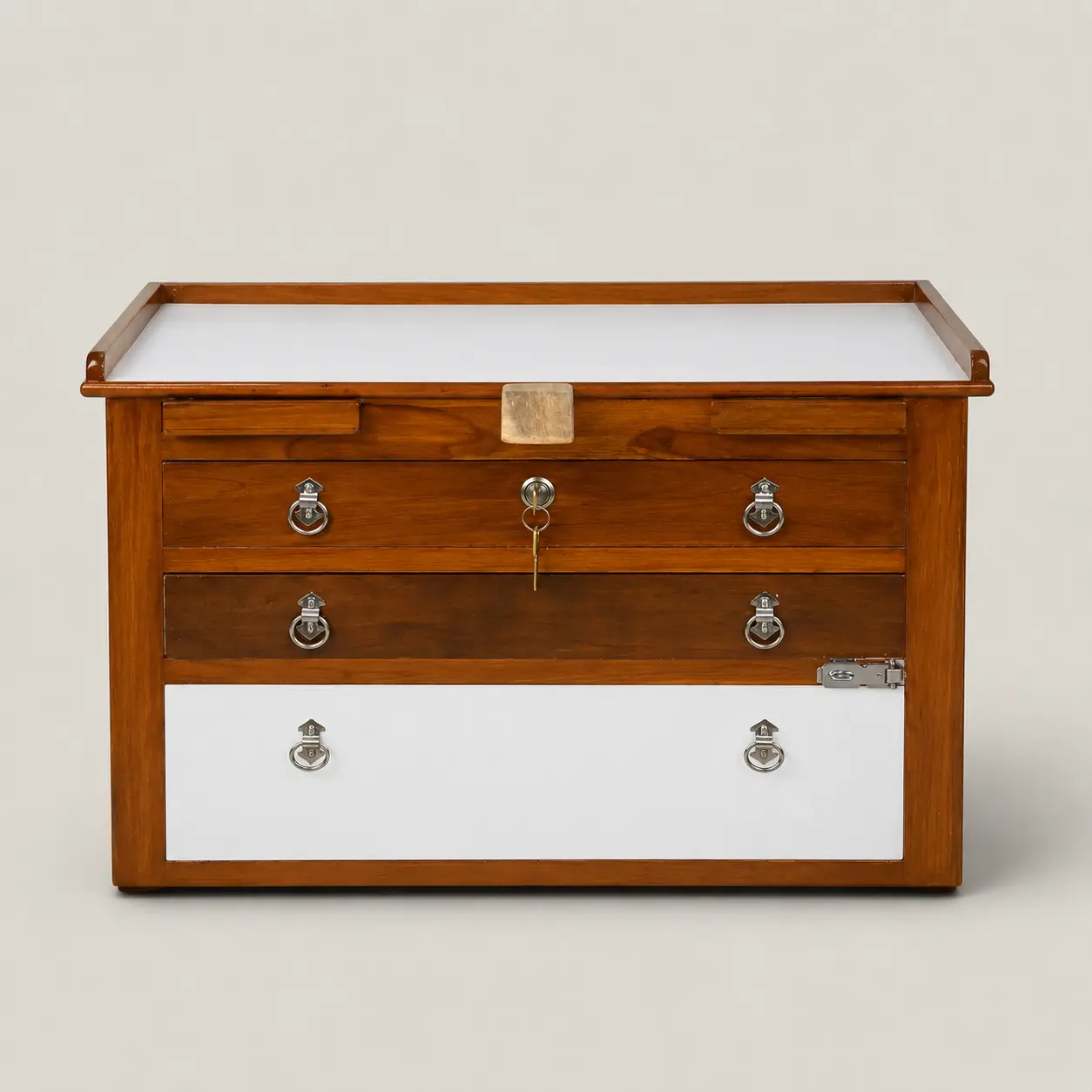 2 Drawer + 1 Storage Drawer with Right Side Lock Plate — image 1