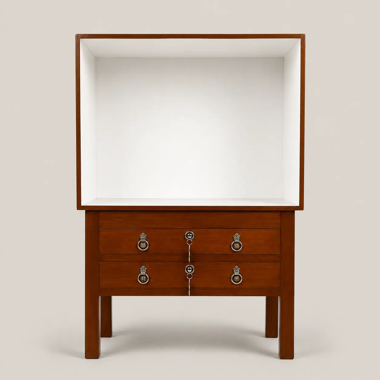 1,2 Drawer with Top Glass Display Cabinet — image 2