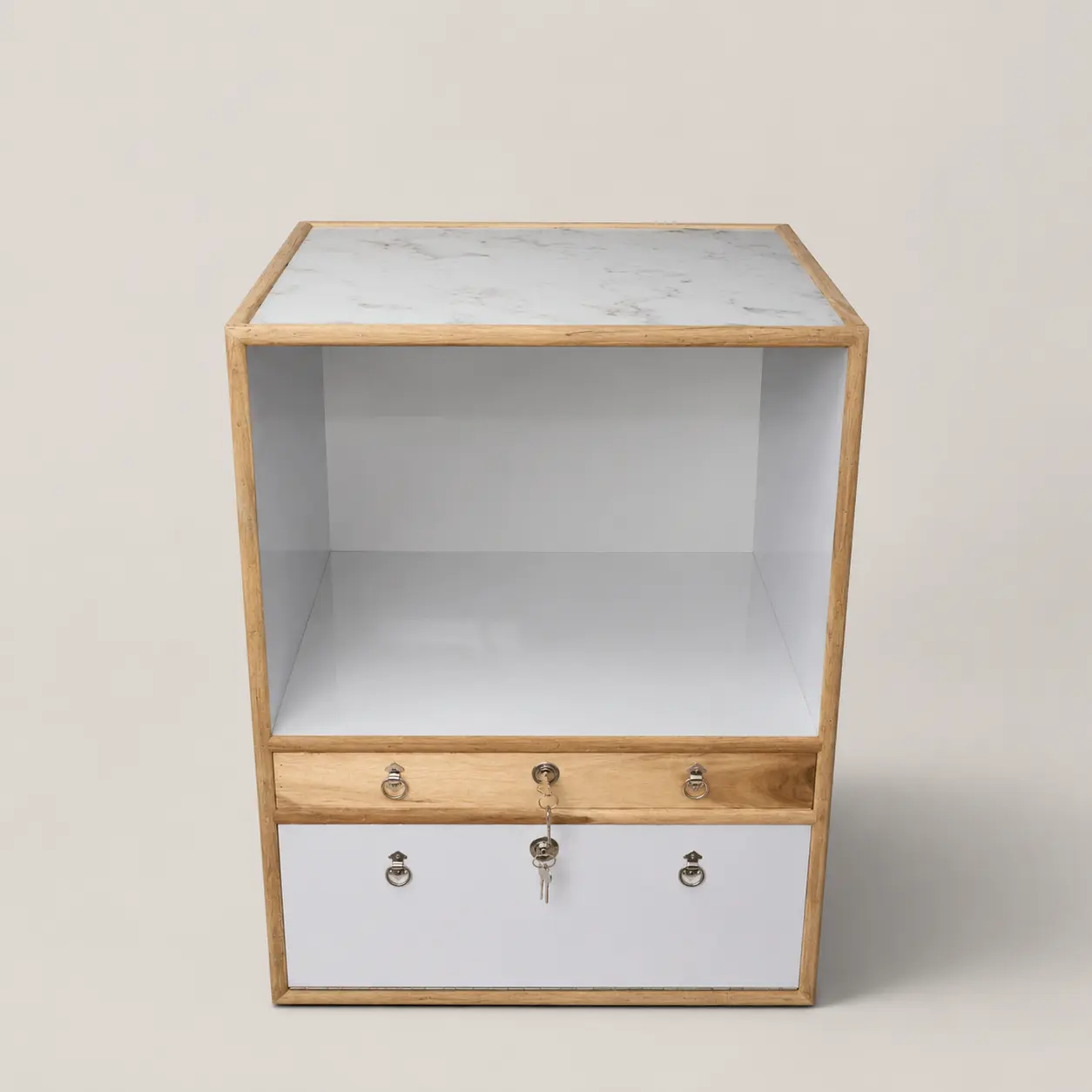 2 Drawer Gold Chhilai Table — image 1
