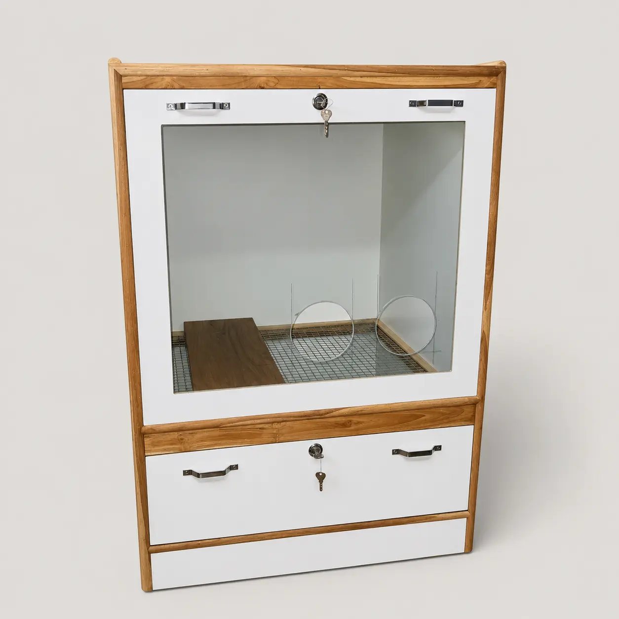 2 Drawer Gold Ujaal Polish Table — image 1