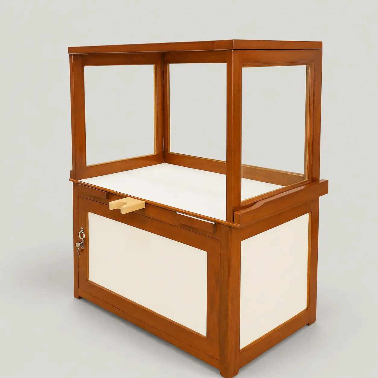 8 Drawer + Rear Cabinet with Top Glass Display Cabinet — image 1